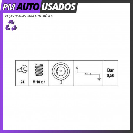 Sensor de Pressão de Óleo - ALFA ROMEO / FIAT / OPEL - 55354325